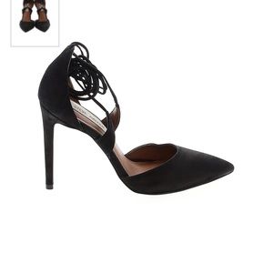 Black Steve Madden Lace up Pumps
